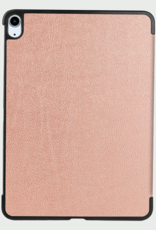 BASEY. Hoesje Geschikt voor iPad Air 6 (13 inch) Hoes Case Tablet Hoesje Tri-fold - Hoes Geschikt voor iPad Air 2024 (13 inch) Hoesje Hard Cover Bookcase Hoes - Rosé goud
