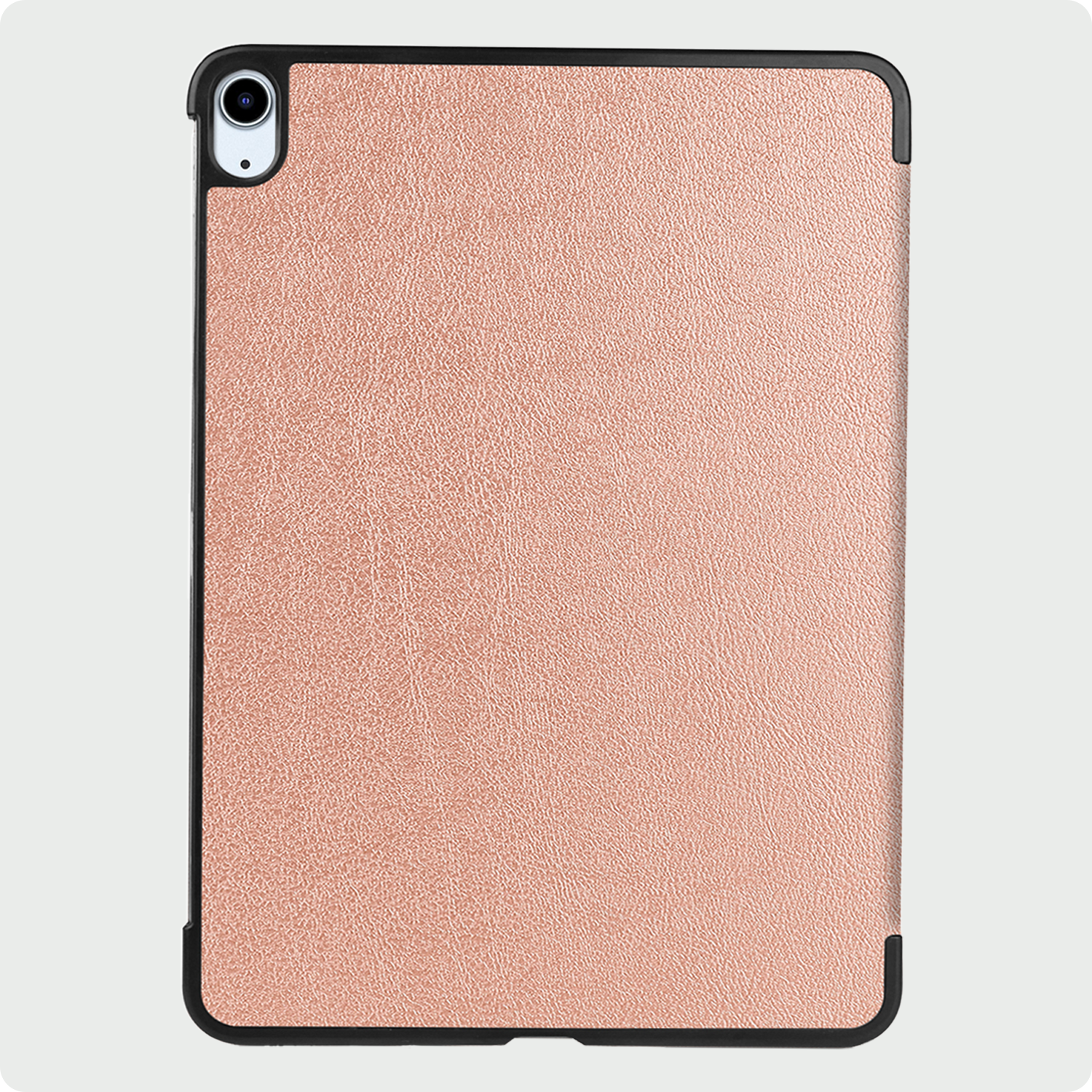 BASEY. Hoesje Geschikt voor iPad Air 6 (13 inch) Hoes Case Tablet Hoesje Tri-fold - Hoes Geschikt voor iPad Air 2024 (13 inch) Hoesje Hard Cover Bookcase Hoes - Rosé goud
