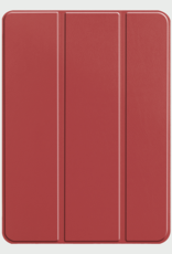 BASEY. Hoesje Geschikt voor iPad Pro 2024 (11 inch) Hoes Case Tablet Hoesje Tri-fold - Hoes Geschikt voor iPad Pro 2024 11 inch (7e generatie) Hoesje Hard Cover Bookcase Hoes - Donkerrood