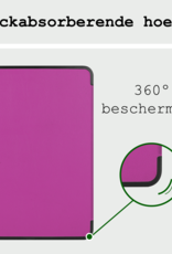 BASEY. Hoesje Geschikt voor iPad Pro 2024 (11 inch) Hoes Case Tablet Hoesje Tri-fold - Hoes Geschikt voor iPad Pro 2024 11 inch (7e generatie) Hoesje Hard Cover Bookcase Hoes - Paars