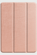 BASEY. Hoesje Geschikt voor iPad Pro 2024 (11 inch) Hoes Case Tablet Hoesje Tri-fold - Hoes Geschikt voor iPad Pro 2024 11 inch (7e generatie) Hoesje Hard Cover Bookcase Hoes - Rosé goud