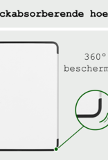 BASEY. Hoesje Geschikt voor iPad Pro 2024 (11 inch) Hoes Case Tablet Hoesje Tri-fold - Hoes Geschikt voor iPad Pro 2024 11 inch (7e generatie) Hoesje Hard Cover Bookcase Hoes - Wit