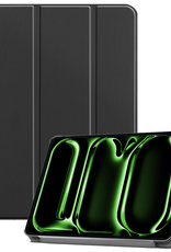 BASEY. Hoesje Geschikt voor iPad Pro 2024 (11 inch) Hoes Case Tablet Hoesje Tri-fold - Hoes Geschikt voor iPad Pro 2024 11 inch (7e generatie) Hoesje Hard Cover Bookcase Hoes - Zwart