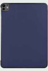 BASEY. Hoesje Geschikt voor iPad Pro 2024 (13 inch) Hoes Case Tablet Hoesje Tri-fold - Hoes Geschikt voor iPad Pro 2024 13 inch (7e generatie) Hoesje Hard Cover Bookcase Hoes - Donkerblauw