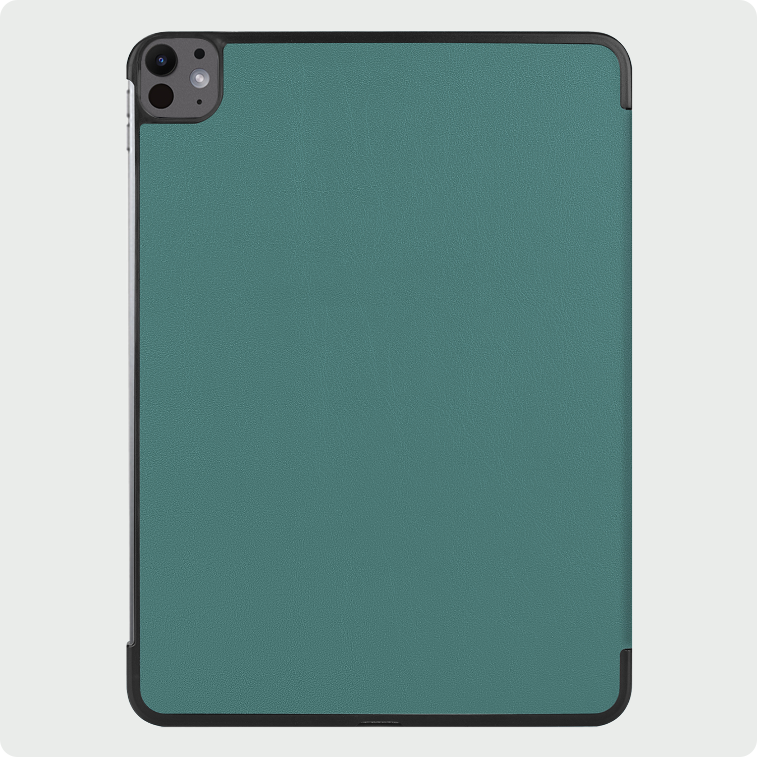 BASEY. Hoesje Geschikt voor iPad Pro 2024 (13 inch) Hoes Case Tablet Hoesje Tri-fold - Hoes Geschikt voor iPad Pro 2024 13 inch (7e generatie) Hoesje Hard Cover Bookcase Hoes - Donkergroen