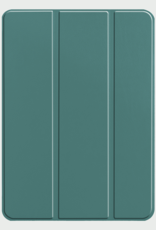 BASEY. Hoesje Geschikt voor iPad Pro 2024 (13 inch) Hoes Case Tablet Hoesje Tri-fold - Hoes Geschikt voor iPad Pro 2024 13 inch (7e generatie) Hoesje Hard Cover Bookcase Hoes - Donkergroen