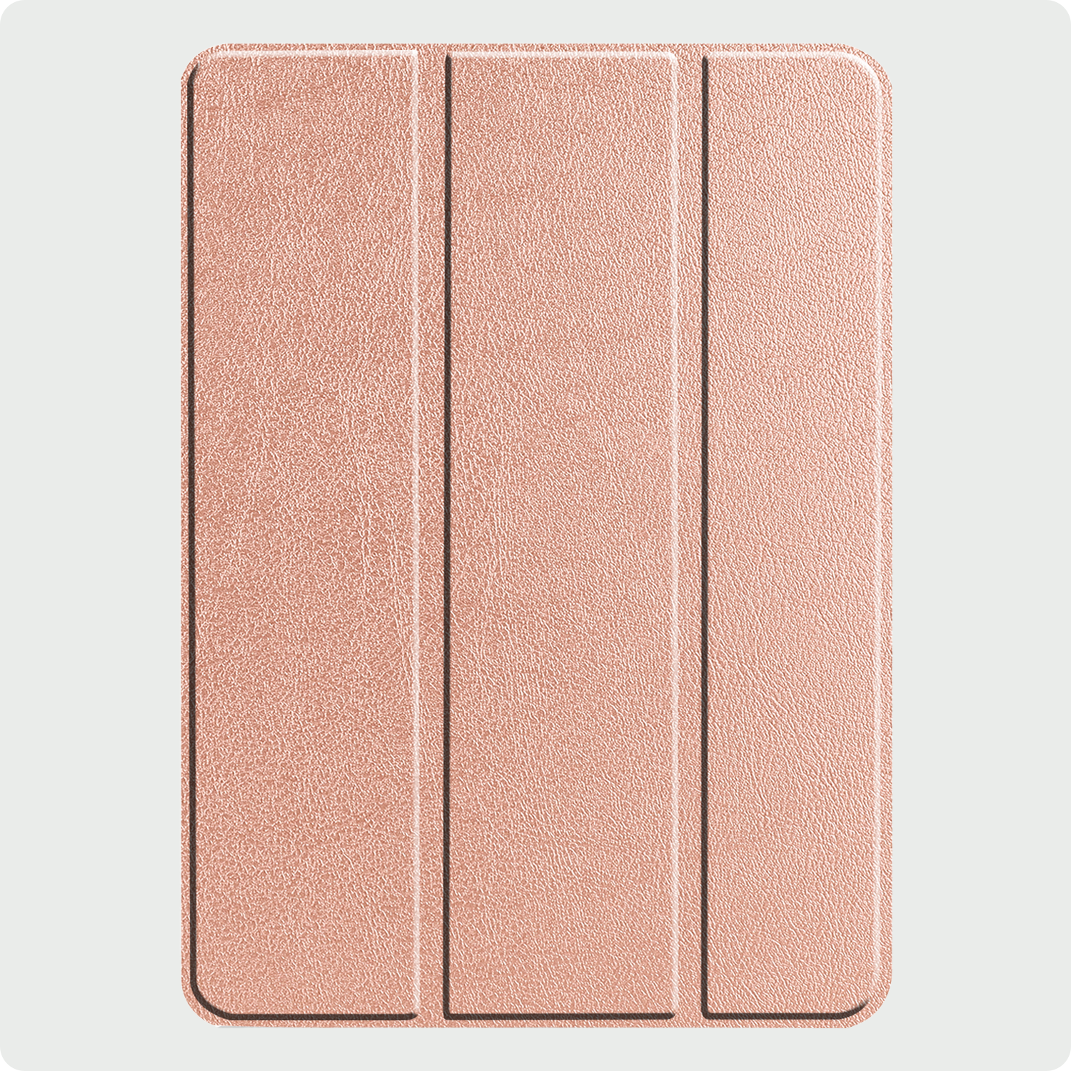 BASEY. Hoesje Geschikt voor iPad Pro 2024 (13 inch) Hoes Case Tablet Hoesje Tri-fold - Hoes Geschikt voor iPad Pro 2024 13 inch (7e generatie) Hoesje Hard Cover Bookcase Hoes - Rosé goud