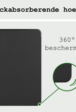 BASEY. Hoesje Geschikt voor iPad Pro 2024 (13 inch) Hoes Case Tablet Hoesje Tri-fold - Hoes Geschikt voor iPad Pro 2024 13 inch (7e generatie) Hoesje Hard Cover Bookcase Hoes - Zwart