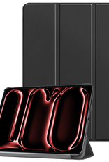 NoXx Hoesje Geschikt voor iPad Pro 2024 (13 inch) Hoesje Case Hard Cover Hoes Book Case - Zwart