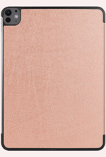 NoXx Hoesje Geschikt voor iPad Pro 2024 (13 inch) Hoesje Case Hard Cover Hoes Book Case - Rosé goud