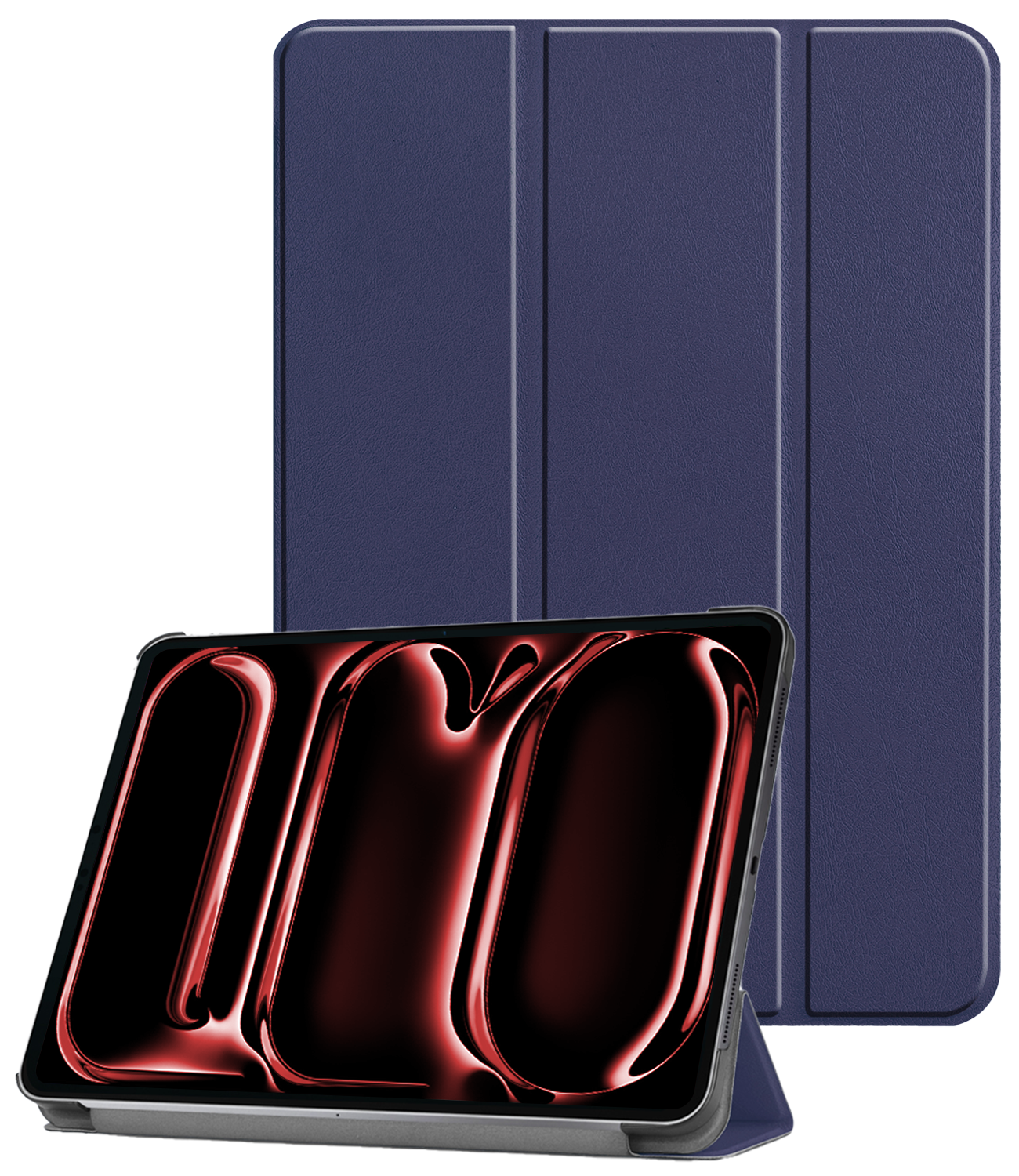 NoXx Hoesje Geschikt voor iPad Pro 2024 (13 inch) Hoesje Case Hard Cover Hoes Book Case - Donkerblauw