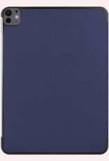 NoXx Hoesje Geschikt voor iPad Pro 2024 (13 inch) Hoesje Case Hard Cover Hoes Book Case - Donkerblauw