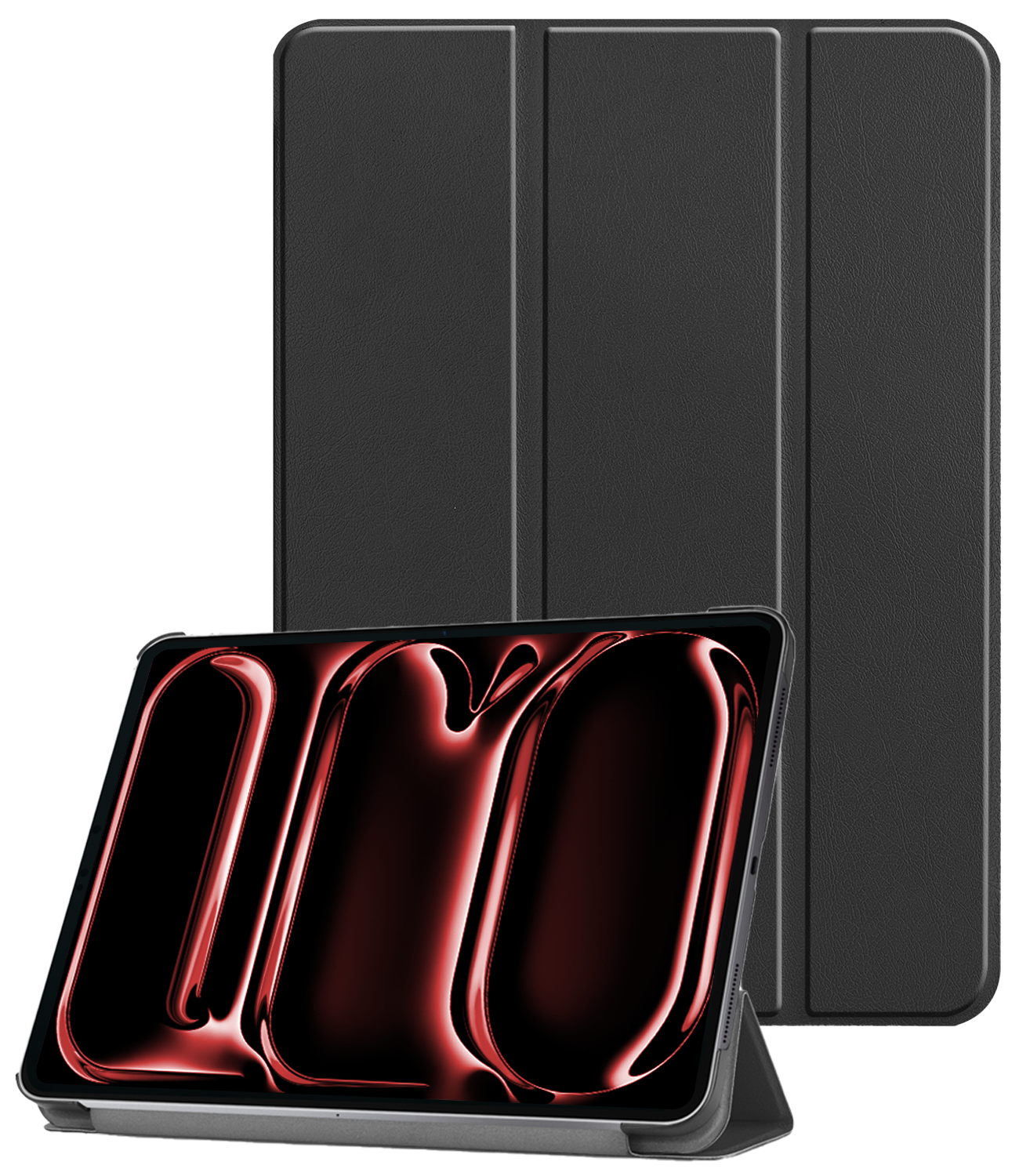 NoXx Hoesje Geschikt voor iPad Pro 2024 (11 inch) Hoesje Case Hard Cover Hoes Book Case - Zwart