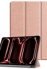 NoXx Hoesje Geschikt voor iPad Pro 2024 (11 inch) Hoesje Case Hard Cover Hoes Book Case - Rosé goud