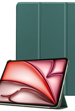 NoXx Hoesje Geschikt voor iPad Air 6 (11 inch) Hoesje Case Hard Cover Hoes Book Case - Donkergroen