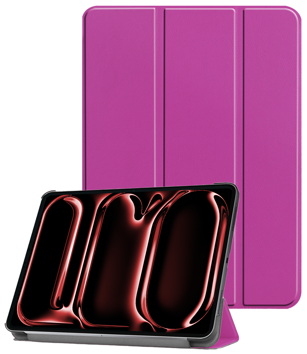 NoXx Hoesje Geschikt voor iPad Pro 2024 (11 inch) Hoesje Case Hard Cover Hoes Book Case - Paars