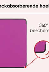 NoXx Hoesje Geschikt voor iPad Pro 2024 (11 inch) Hoesje Case Hard Cover Hoes Book Case - Paars