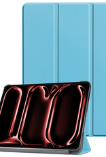NoXx Hoesje Geschikt voor iPad Pro 2024 (11 inch) Hoesje Case Hard Cover Hoes Book Case - Lichtblauw