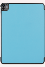 NoXx Hoesje Geschikt voor iPad Pro 2024 (11 inch) Hoesje Case Hard Cover Hoes Book Case - Lichtblauw