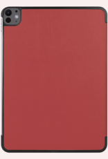 NoXx Hoesje Geschikt voor iPad Pro 2024 (11 inch) Hoesje Case Hard Cover Hoes Book Case - Donkerrood