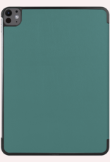 NoXx Hoesje Geschikt voor iPad Pro 2024 (11 inch) Hoesje Case Hard Cover Hoes Book Case - Donkergroen