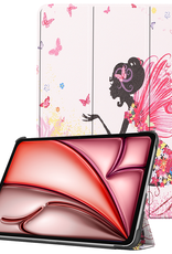 NoXx Hoesje Geschikt voor iPad Air 6 (11 inch) Hoesje Case Hard Cover Hoes Book Case - Elfje