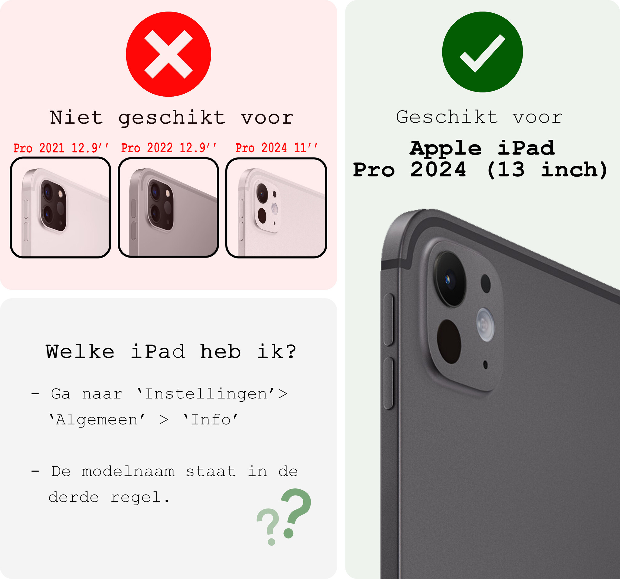 BASEY. Hoesje Geschikt voor iPad Pro 2024 (13 inch) Hoes Case Tablet Hoesje Tri-fold Met Uitsparing Geschikt voor Apple Pencil - Hoes Geschikt voor iPad Pro 2024 13 inch (7e generatie) Hoesje Hard Cover Bookcase Hoes - Donkerblauw