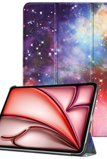NoXx Hoesje Geschikt voor iPad Air 6 (11 inch) Hoesje Case Hard Cover Hoes Book Case - Galaxy