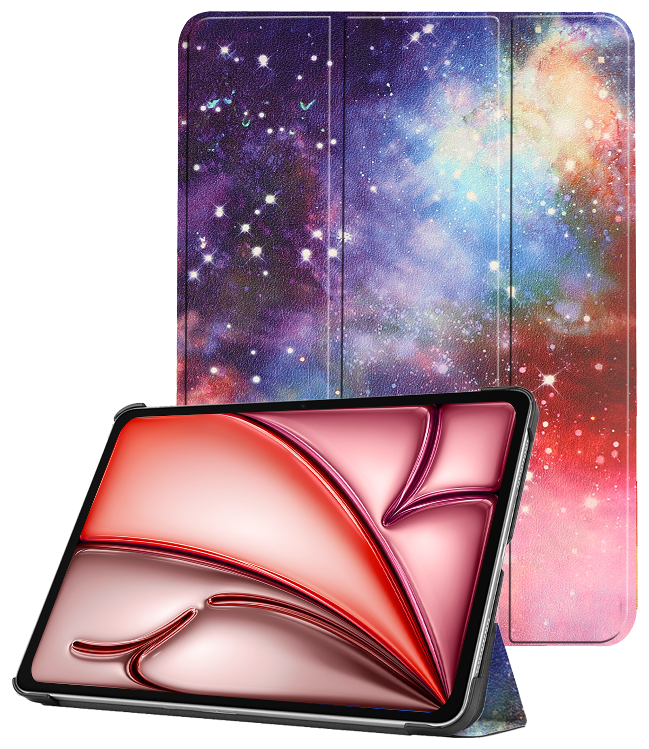 NoXx Hoesje Geschikt voor iPad Air 6 (11 inch) Hoesje Case Hard Cover Hoes Book Case - Galaxy