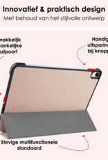 NoXx Hoesje Geschikt voor iPad Air 6 (11 inch) Hoesje Case Hard Cover Hoes Book Case - Goud