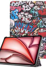 NoXx Hoesje Geschikt voor iPad Air 6 (11 inch) Hoesje Case Hard Cover Hoes Book Case - Graffity
