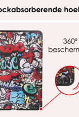 NoXx Hoesje Geschikt voor iPad Air 6 (11 inch) Hoesje Case Hard Cover Hoes Book Case - Graffity