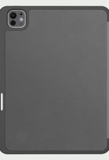 BASEY. Hoesje Geschikt voor iPad Pro 2024 (13 inch) Hoes Case Tablet Hoesje Tri-fold Met Uitsparing Geschikt voor Apple Pencil - Hoes Geschikt voor iPad Pro 2024 13 inch (7e generatie) Hoesje Hard Cover Bookcase Hoes - Grijs