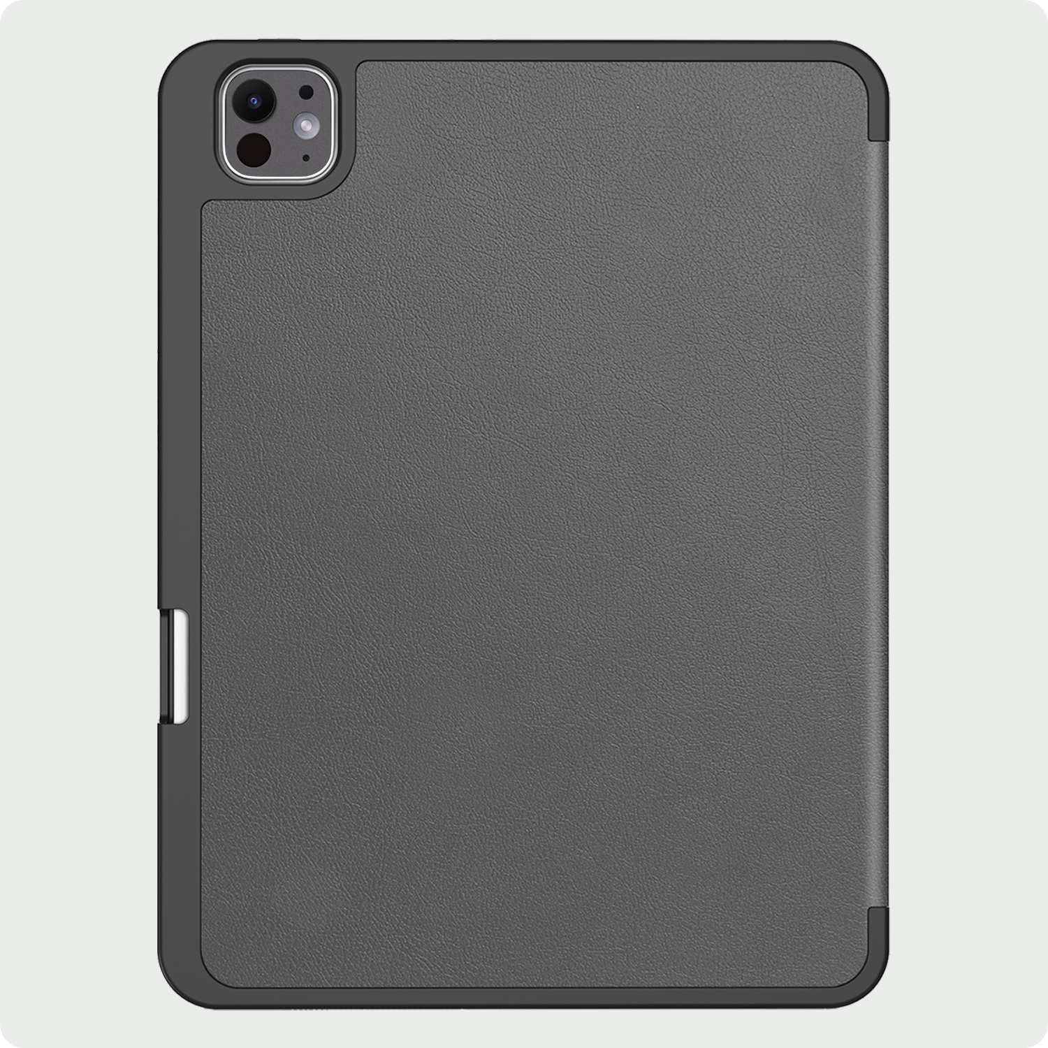 BASEY. Hoesje Geschikt voor iPad Pro 2024 (13 inch) Hoes Case Tablet Hoesje Tri-fold Met Uitsparing Geschikt voor Apple Pencil - Hoes Geschikt voor iPad Pro 2024 13 inch (7e generatie) Hoesje Hard Cover Bookcase Hoes - Grijs