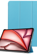NoXx Hoesje Geschikt voor iPad Air 6 (11 inch) Hoesje Case Hard Cover Hoes Book Case - Lichtblauw