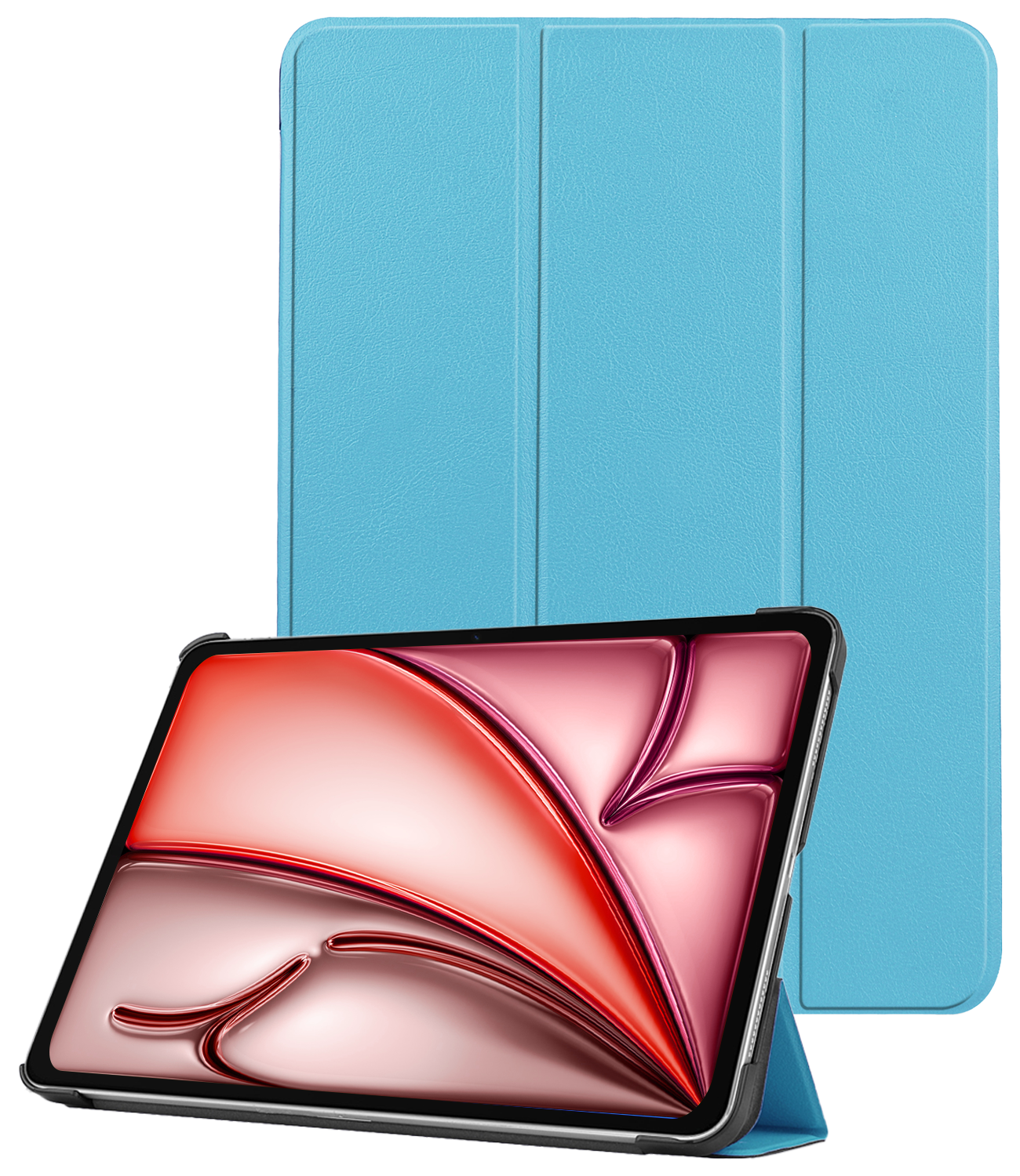 NoXx Hoesje Geschikt voor iPad Air 6 (11 inch) Hoesje Case Hard Cover Hoes Book Case - Lichtblauw