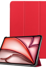 NoXx Hoesje Geschikt voor iPad Air 6 (11 inch) Hoesje Case Hard Cover Hoes Book Case - Rood