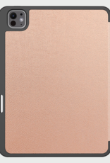 BASEY. Hoesje Geschikt voor iPad Pro 2024 (13 inch) Hoes Case Tablet Hoesje Tri-fold Met Uitsparing Geschikt voor Apple Pencil - Hoes Geschikt voor iPad Pro 2024 13 inch (7e generatie) Hoesje Hard Cover Bookcase Hoes - Rosé goud