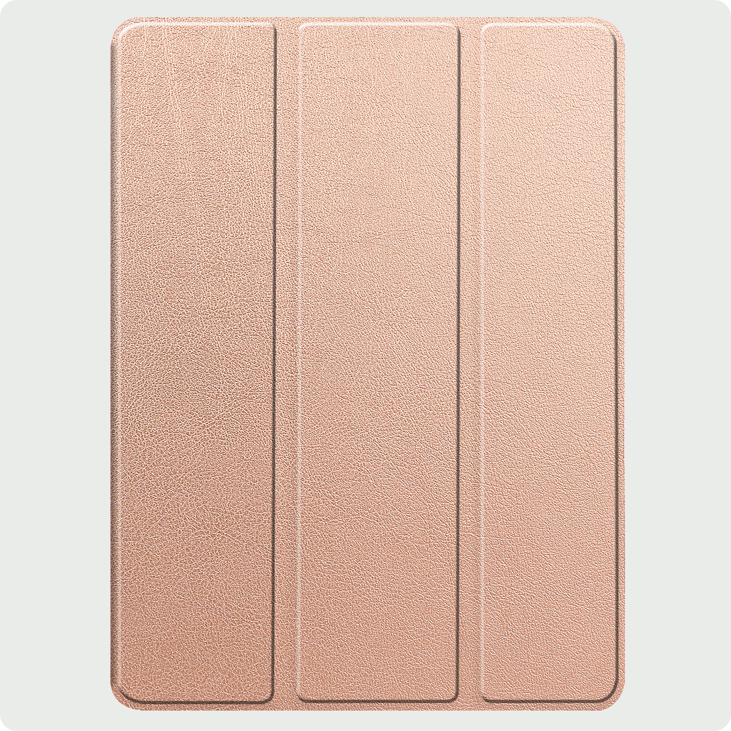 BASEY. Hoesje Geschikt voor iPad Pro 2024 (13 inch) Hoes Case Tablet Hoesje Tri-fold Met Uitsparing Geschikt voor Apple Pencil - Hoes Geschikt voor iPad Pro 2024 13 inch (7e generatie) Hoesje Hard Cover Bookcase Hoes - Rosé goud