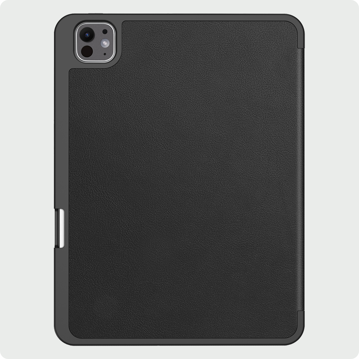 BASEY. Hoesje Geschikt voor iPad Pro 2024 (13 inch) Hoes Case Tablet Hoesje Tri-fold Met Uitsparing Geschikt voor Apple Pencil - Hoes Geschikt voor iPad Pro 2024 13 inch (7e generatie) Hoesje Hard Cover Bookcase Hoes - Zwart
