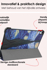 NoXx Hoesje Geschikt voor iPad Air 6 (11 inch) Hoesje Case Hard Cover Hoes Book Case - Sterrenhemel