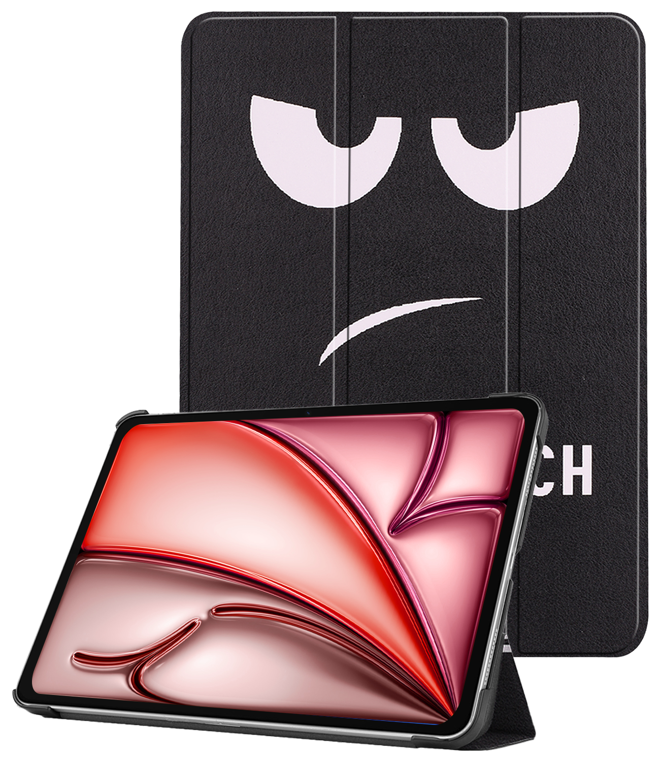 NoXx Hoesje Geschikt voor iPad Air 6 (11 inch) Hoesje Case Hard Cover Hoes Book Case - Don't Touch Me