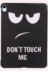 NoXx Hoesje Geschikt voor iPad Air 6 (11 inch) Hoesje Case Hard Cover Hoes Book Case - Don't Touch Me