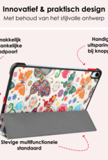 NoXx iPad Air 2024 Hoes Luxe Book Case - iPad Air 6 (11 inch) Hoesje Case Cover - Vlinder