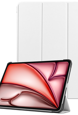 NoXx Hoesje Geschikt voor iPad Air 6 (11 inch) Hoesje Case Hard Cover Hoes Book Case - Wit