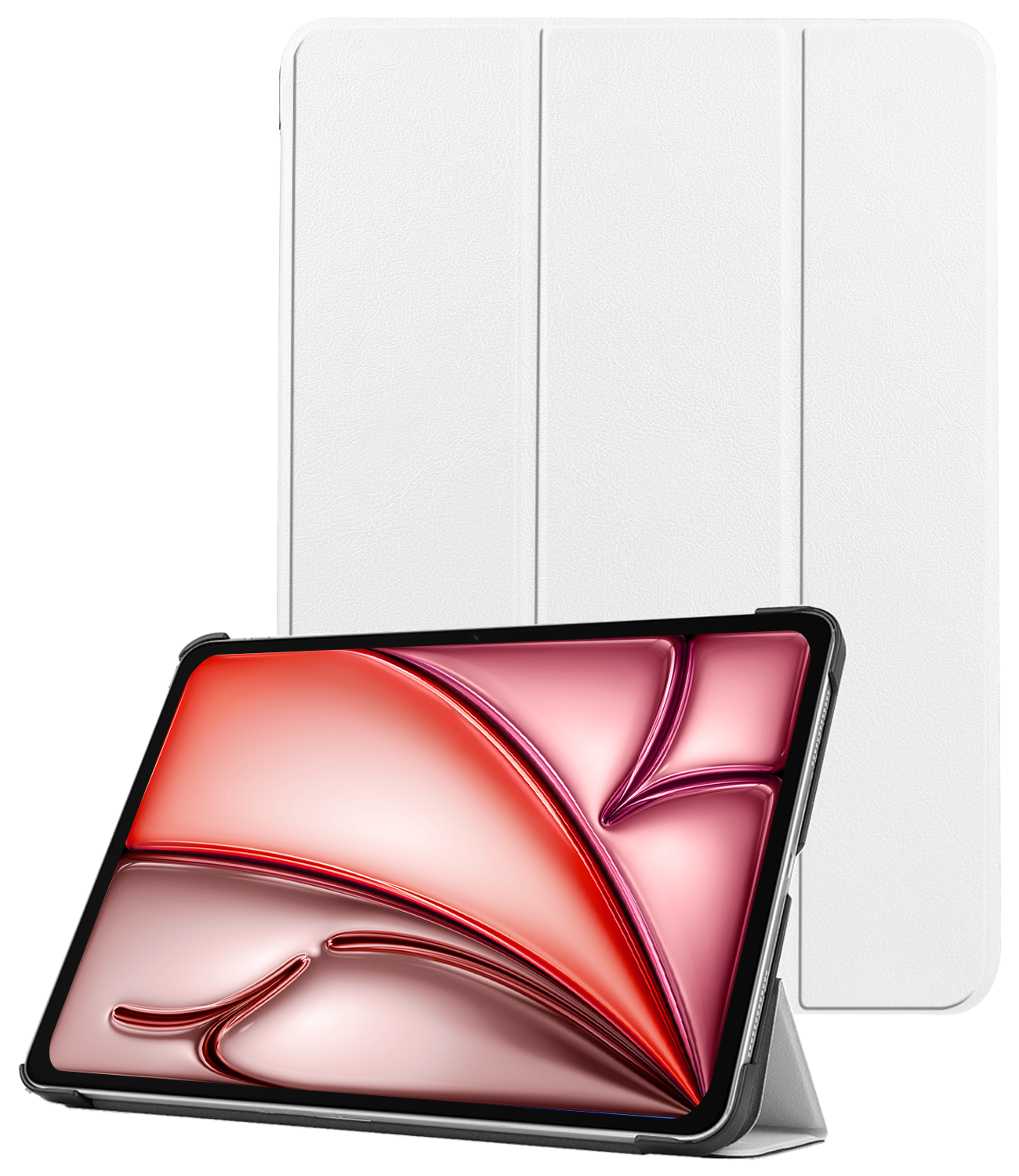 NoXx Hoesje Geschikt voor iPad Air 6 (11 inch) Hoesje Case Hard Cover Hoes Book Case - Wit