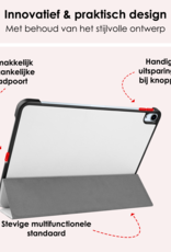 NoXx Hoesje Geschikt voor iPad Air 6 (11 inch) Hoesje Case Hard Cover Hoes Book Case - Wit