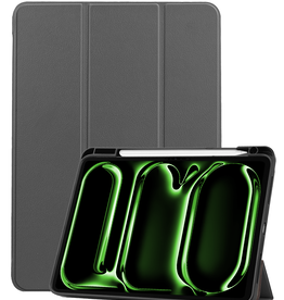 BASEY. BASEY. iPad Pro 2024 (11 inch) Hoesje Met Uitsparing Apple Pencil - Grijs