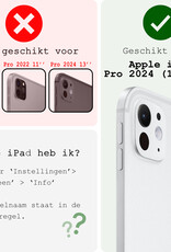 BASEY. Hoesje Geschikt voor iPad Pro 2024 (11 inch) Hoes Case Tablet Hoesje Tri-fold Met Uitsparing Geschikt voor Apple Pencil - Hoes Geschikt voor iPad Pro 2024 11 inch (7e generatie) Hoesje Hard Cover Bookcase Hoes - Grijs