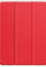 BASEY. Hoesje Geschikt voor iPad Pro 2024 (11 inch) Hoes Case Tablet Hoesje Tri-fold Met Uitsparing Geschikt voor Apple Pencil - Hoes Geschikt voor iPad Pro 2024 11 inch (7e generatie) Hoesje Hard Cover Bookcase Hoes - Rood